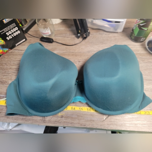 Cacique NWOT Green Lightly lined Full‎ Coverage Bra Size 48D - Picture 1 of 5